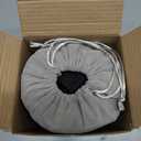 SARISUN Travel Pillows for Airplanes, Airplane Pillow for Long Flight, Airplane Head Strap with Eye Mask for Sleep, Travel Neck Pillow for Car Road Trip, 360 Support Headrest, Stop Bobblehead, Black