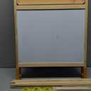 Tiny Land Easel for Kids, Double-Sided Magnetic Easel, Adjustable Wooden Kids Art Easel with Paper Roll, Learning-Toy for 3,4,5,6,7,8 Years Old Boy & Girls, 43.9 inches