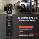 VEVOR 15 Quart Hydraulic Pump 2.2KW AC 220-240V Hydraulic Dump Trailer Pump