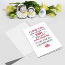 5 x Nchigedy Naughty Valentines Day Card for Him Her, Funny Wedding Anniversary Card for Husband Wife, Cheeky Fart Vday Card Gift for Girlfriend Boyfriend