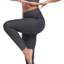 NORMOV Fleece Lined Leggings with Pockets for Women,High Waisted Winter Thermal Warm Sherpa Leggings (Gray, XL)