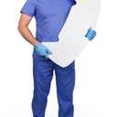 Curved Transfer Board for Safe Patient Transfers, Durable Polyethylene Sliding Board with Flared Ends, Mobility Aid for Wheelchair, Bed, Vehicle and Toileting Transfers