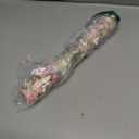 ONEART | Flower Printed Pink Jelly Vinyl Roll 12"×54" Floral Translucent PVC Vinyl Fabric 0.7 mm for DIY Crafts Sewing