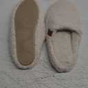 EverFoams Women's Fuzzy Slip-on Slippers Soft Comfy Memory Foam Indoor House Shoes 7-8