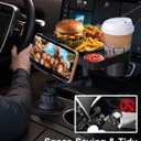 3 in1 Car Cup Holder Expander with 360 Rotation Phone Mount, Multifunctional Car Food Tray for Eating, Drinking, and Phone Mounting, Ideal for Travel, Auto, Trucker & Daily Driving