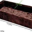 AgentMoon 2 Piece Set Sunglass or Jewelry Temporary Storage Tray. Stackable Velour Wrap Tray for Watch iPhone Earring etc. Bedside Makeup Accessories Organizer. 20 x 10 x 3cm. (Tabby Coffee)