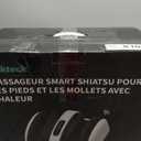 Nekteck Foot Shiatsu Massager for Circulation and Pain Relief, Smart Electric Massage Machine with Heat, Deep Kneading, Vibration for Feet, Calf, Arm Muscle Relax White (APP Control)