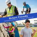 3Pcs Cooling Hard Hat Liner Skull Caps Breathable Mesh Helmet Liner Lightweight Sweat Wicking Cycling Running Hat for Men Women (Black)