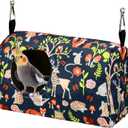 ShuRung Parrot Cockatiel Warm House Bird Nest Bed Winter Hanging Hammock Birds Sleeping Bed Parrot Hideway Bed Polyester Fabric for Parrot Parakeet Cockatiels Budgies Lovebird African Grey (S)