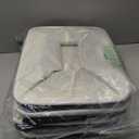 DECOMOMO Storage Bins Fabric Storage Baskets for Shelves, Linen Closet Organization Toys Nursery (Black and White, Large - 4 Pack)