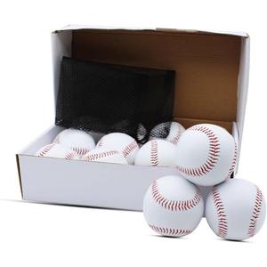 Magicorange Baseball, 8 Pack Training Baseballs Unmarked Practice Rubber Core Baseballs for Hitting, Soft Toss, Batting, Fielding, Pitching