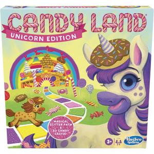 Hasbro Gaming Candy Land Unicorn Edition Preschool Board Game | Back to School Gifts for Kids | Classroom Toys | Ages 3+ 