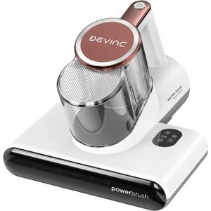 DEVINC Mattress Vacuum Cleaner, 16 KPa Bed Vacuum Cleaner with 253.7nm UV-C Light, HEPA Filter & Heating Tech, Handheld Vacuums for Bed, Sofa, Couch, Crib, Fabric Surfaces(Corded)