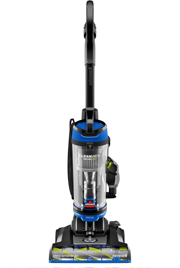 Bissell® CleanView Swivel Vacuum with Triple Action Brush Roll, Swivel Steering, Extension Wand, Easy-Empty Dirt Tank, Multi-Cyclonic Suction System, New 2024 Model
