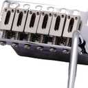 Guitar Tremolo Bridge with Zinc Alloy Saddles and Block, String Spacing 10.5MM, Pop-In Vibrato Bar, Complete Install Kit