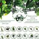 ODTORY Artificial Plant Wall Panels: 20"20" 8P UV-Anti Faux Grass Wall Backdrop Boxwood Ivy Fence Privacy Screen Fake Greenery Leaf Hedge for Outdoor,Indoor,Garden,Backyard and Home Decor
