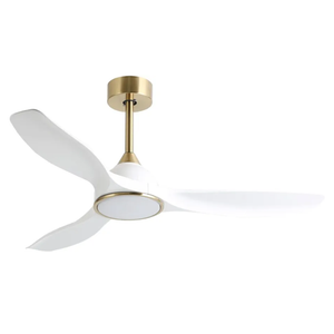 52 Inch 6 Speed High CFM Quiet DC Motor Modern Ceiling Fan with Lights Remote Control