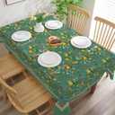 Spring Tablecloth 60x120 for Recatangle Table - Green Spring Decorations for Home - Holiday Floral Table Cloth Farmhouse Decor for Home, Party