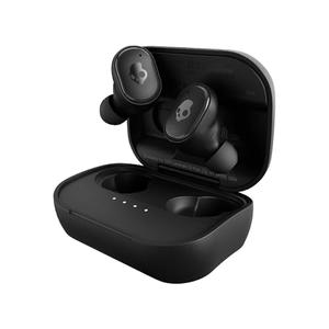 Skullcandy Grind Wireless Earbuds, Bluetooth Headphones, Up to 40 Hours Battery, Noise Isolating Fit, Microphone for iPhone Android, Customizable via Skull-iQ App - True Black