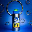 Zak Designs Sonic the Hedgehog Water Bottle for Travel and At Home, 19 oz Vacuum Insulated Stainless Steel with Locking Spout Cover, Built-In Carrying Loop, Leak-Proof Design (Sonic)