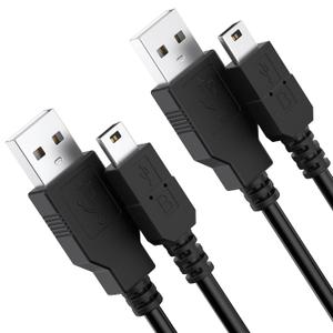 Vancle 2 Pack for PS3 Controller Charging Cable, 3.3ft Mini USB Cable for Sony PS3/ PS3 Slim/PS Move Controllers, TI84 Plus CE, MP3 Player, Digital Cameras