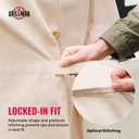 Grillman Grill Cover, BBQ Outdoor Grill Covers, Charcoal, Gas Grills, Waterproof, Rip-Proof, Weather-Resistant, Anti-UV, Barbecue Cover for Weber, Genesis, Charbroil, Nexgrill, etc (Tan, 58 Inch)