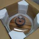 Yangbaga Glass Cake Stand with Lid,11in Wooden Rotating Cake Stand with Dome Cover, Cake Plate Display Server Tray for Birthday Kitchen Party