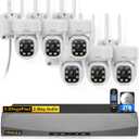 (2026 Update) 5MP PT Wireless Security Camera System with AI Human Tracking, Dual-Band 2.4G&5G WiFi, 2-Way Audio, No Monthly Fee, Outdoor Home Security Kit