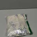 jinchan Floral Kitchen Curtains 24 Inch Linen Tier Curtains Farmhouse Cafe Half Window Drapes Over Sink Light Filtering for Living Room Laundry RV Rod Pocket 2 Panels Blue on Beige, Size: 26"W x 24"L