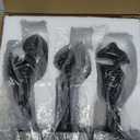 3 Pcs Thinker Small Statue Set - Black Art Abstract Home Accent Figurines for Decor Bedroom, Shelves, Living Room Coffee Table, Office Desktop (3 Pcs Black, 6")