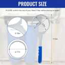 Magluv SW-4-SS-8 Heavy Duty Metal Water Filter Wrench - 6 inch ID Water Filter Housing Wrench, Replace for SW-4 Plastic Wrenchs Fit for Pentek 144368, American Plumber W2010-PR,152017,152022