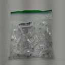 CableCreation Cat6 RJ45 Connectors, 100-PACK Cat6 RJ45 Ends, Ethernet Cable Crimp Connectors UTP Network Plug for Solid Wire and Standard Cable, Transparent