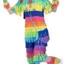 Adult Women Onesie Set for Halloween, Cute and Easy Adult Halloween Costume Funny Fiesta Outfits (M)