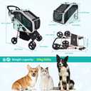 Ownpets 3 in 1 Dog Stroller & Car Seat, Foldable Dogs Carrier