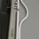 Upgraded Nail Tech Lamp with Dual Phone Holder, 34 in Foldable Large Nail Light for Desk, 3 Modes 3000K-6000K LED Manicure Lamp, Half Moon Light for Lash Eyelash Extension, Tattoo, Eyebrows (White)