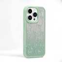 Bow Case for iPhone 14 Pro Max,Clear Slim Fit Pretty Aesthetic Bow Phone Case Cover for Women Girl,Soft Frame Hard Back Non-Yellowing Glitter Shimmer Protective Bowknot Pattern Case,Green