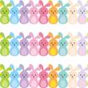 72 Feet Easter Bunny Carrot Bulletin Board Borders Pink Rabbit Borders Trim for Spring Bulletin Board Wall Decoration (Bunny)
