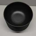 Wrova Wheat Straw Bowls Set 60 OZ Unbreakable Large Cereal Bowls Set of 6 Microwave and Dishwasher Safe Bowls Big Bowls for Camping and Picnic BPA Free Soup Bowl for Serving Oatmeal and Salad, Black