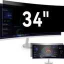 [2024 New] 34 Inch Computer Privacy Screen Filter for 21:9 Widescreen Monitor, Removable Eye Protection Anti Glare Blue Light Filter Privacy Shield, Anti Spy Screen Protector Film 34 in