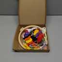 BEUNITONE 4 Set Embroidery Kit for Beginners, Cat and Butterfly Pre-Stamped Pattern Needlepoint Kits for Adults with Hoop and Instruction, Cute Hand Embroidery Patterns for Cloth and Home Decor