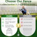 19 Pack Garden Fence Panels - 20.58ft x 17in (H) Garden Fence Animal Barrier Metal Fencing for Yard Decorative Garden Border Edging for Dogs No Dig Dog Fence for Outdoor Decor Flower Bed