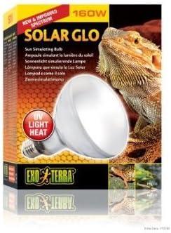 160-watt Exo Terra Solar-Glo High Intensity Self-Ballasted Uv/Heat Mercury Vapor Lamp, vapor bulbs