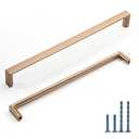 KNOKLOCK 9 Pack 7.5 Inch(192mm) Kitchen Cabinet Handles Champagne Bronze Cabinet Pulls Kitchen Cabinet Hardware Drawer Pulls for Cupboard Wardrobe