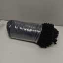 OLANLY Toilet Rugs U-Shaped 24x20, Extra Soft Absorbent Chenille Contour Bathroom Rugs for Toilet, Dry Quickly, Machine Washable, Non-Slip Bath Mat, Black