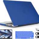 MacBook Pro 16 inch Case M1 M2 M3 M4 M5 Pro/Max with Liquid Retina XDR, Release 2021-2025 2026 A3429 A3428, Hard Shell Case with Screen Protector & Keyboard Cover, Matte Dark Blue