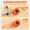 Heavy Duty Floor Gap Fixer Tool with Rubber Mallet, Laminate Flooring Tools with Enhanced Suction Cup & 5 PCS Sticky Pads for Wood Floor, Laminate, Vinyl Plank, Hardwood