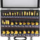 Router Bits Sets of 35B Pieces 1/4 Shank Router Bit Set T Shape Wood Milling Cutter