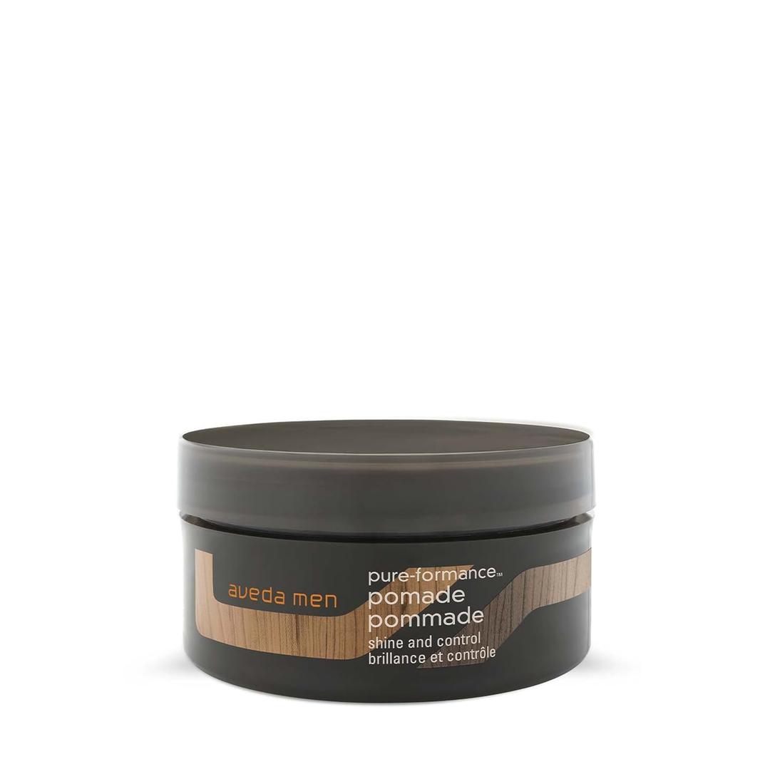 Aveda Men Pure-Formance Pomade | Strong Hold Hair Pomade | Non-Greasy Formula | Water-Based | Mold and Style Short to Medium-Length Hair, 2.5 Ounce