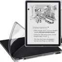 CoBak Clear Case for 11" Kindle Scribe 3rd Generation 2025 / Kindle Scribe Colorsoft, Lightweight Soft TPU Back Cover with Pen Holder and Pen Tips Holder