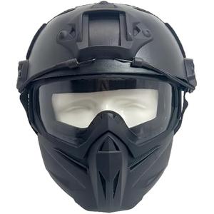 MICH Tactical Helmets with Detachable Face Mask Goggles for Airsoft, Paintball and Hunting - Perfect for Outdoor Activities